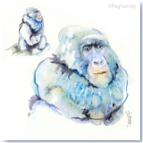 Rwanda Gorilla Watercolor Gerrity