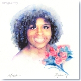 Watercolor Portrait of Mahalia by Peg Gerrity