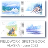 Alaska Research - Watercolor Fieldwork Sketchbook by Gerrity