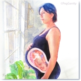 Latina Pregnancy Illustration by Gerrity